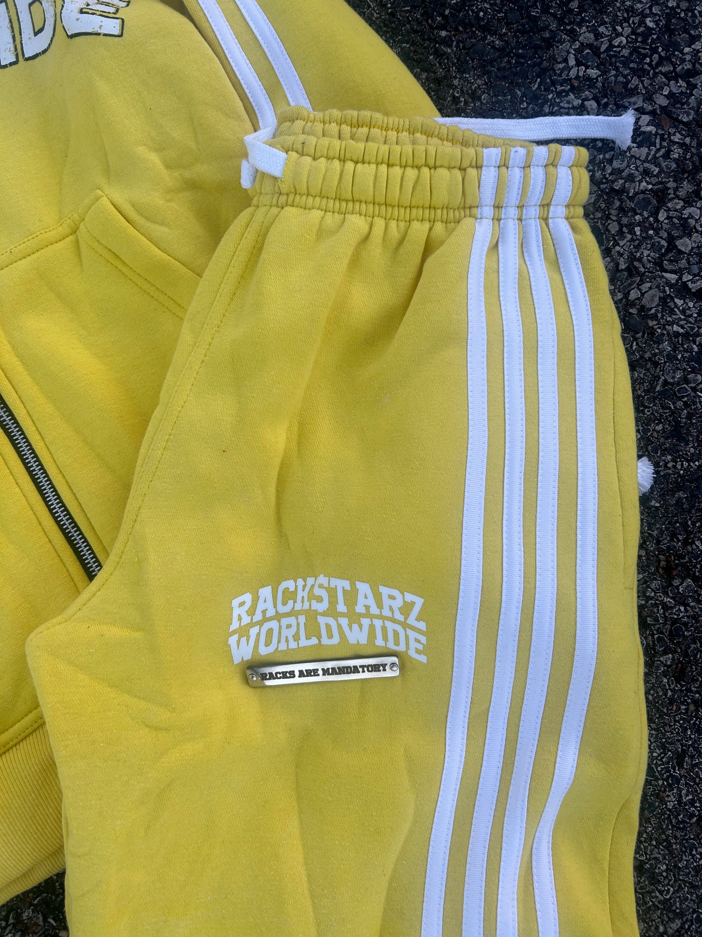 “Racks Are Mandatory” Striped SweatSuit