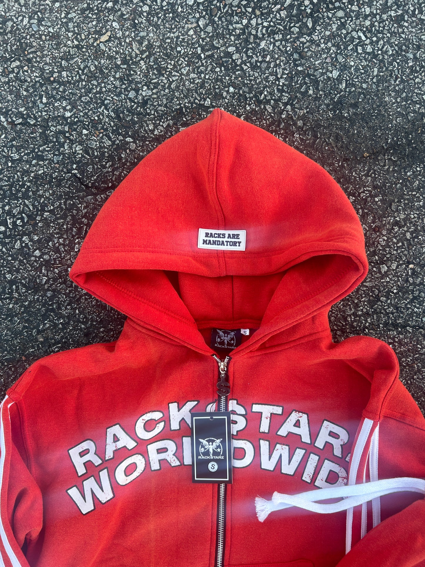 “Racks Are Mandatory” Striped SweatSuit