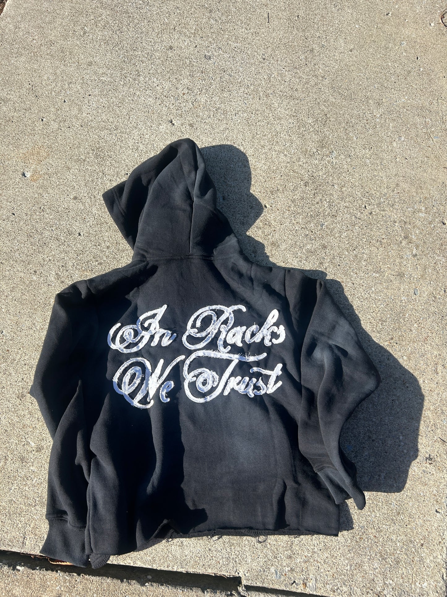 Black “In Racks We Trust” Hoodie
