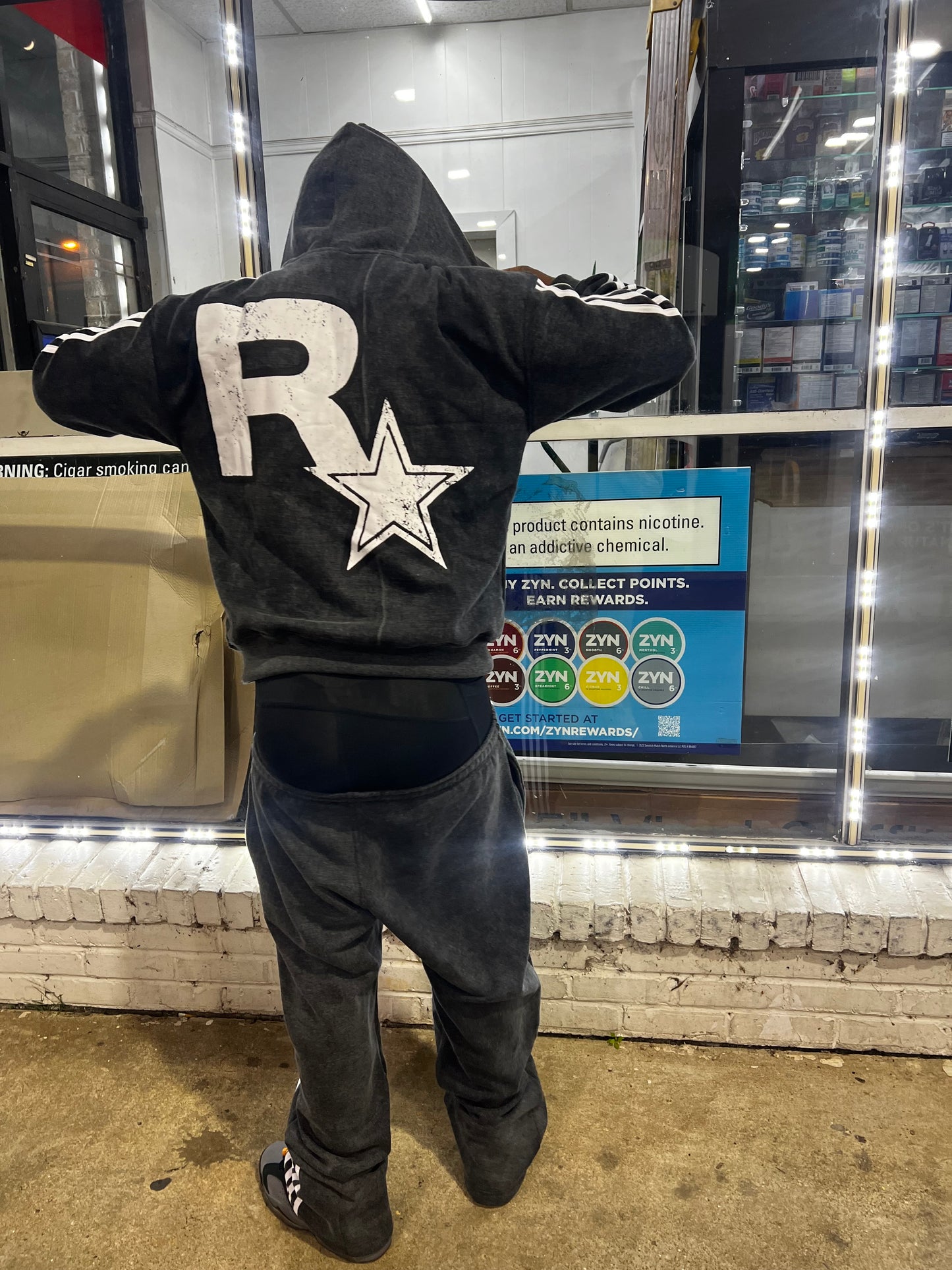 “Racks Are Mandatory” Striped SweatSuit