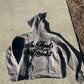 Grey Rhinestone “ In Racks We Trust” Hoodie