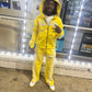 “Racks Are Mandatory” Striped SweatSuit