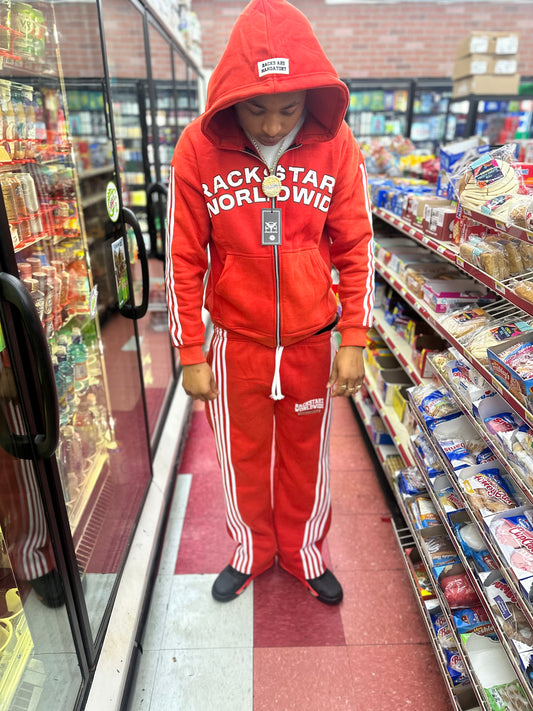“Racks Are Mandatory” Striped SweatSuit