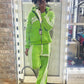 “Racks Are Mandatory” Striped SweatSuit