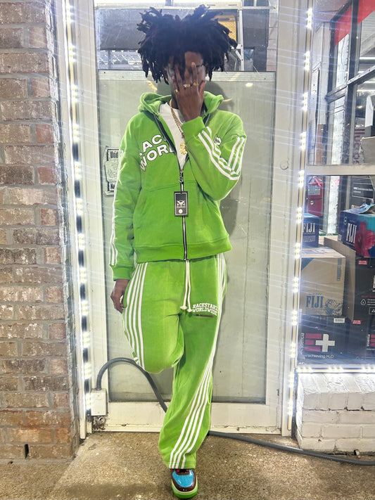 “Racks Are Mandatory” Striped SweatSuit