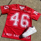 Red " In Racks We Trust " Jesery