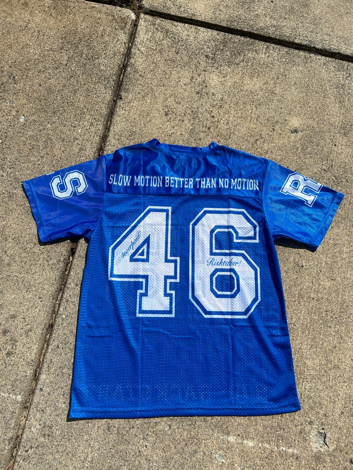 Blue " In Racks We Trust " Jesery